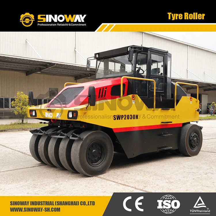 8 Ton 10 Ton 16 Ton 20 Ton Small Mini Asphalt Multi-Tyre Rollers Price 30 Ton Compact Pneumatic Rubber Tire Roller for Road Pavement Compaction on Sale